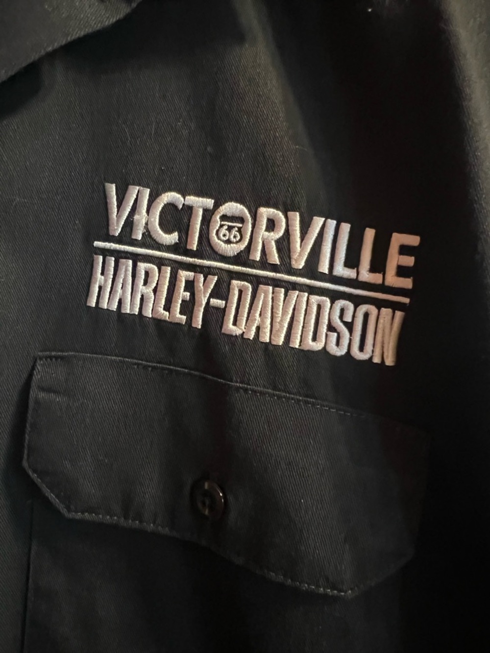 Men’s Harley-Davidson® Dickies Victorville Staff Dealer Garage Shirt- Lg 💀